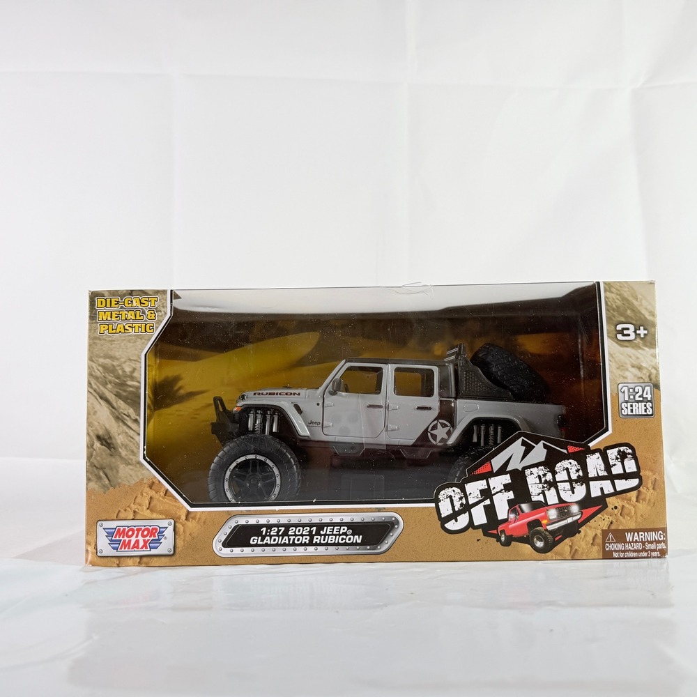 Motormax 2021 Jeep Gladiator Rubicon Off-Road 1:27 Diecast Truck‎ Grey 79130